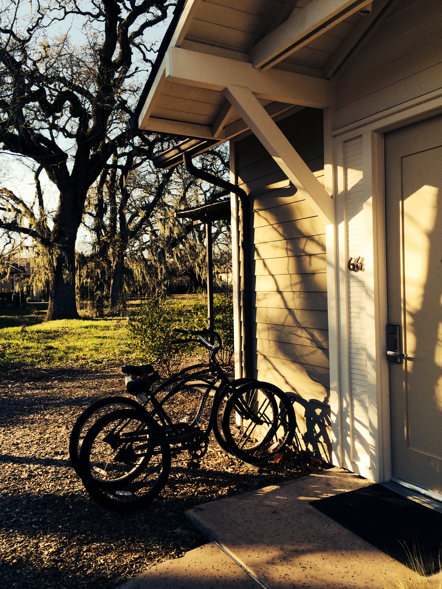 Outside my studio at Solage Calistoga